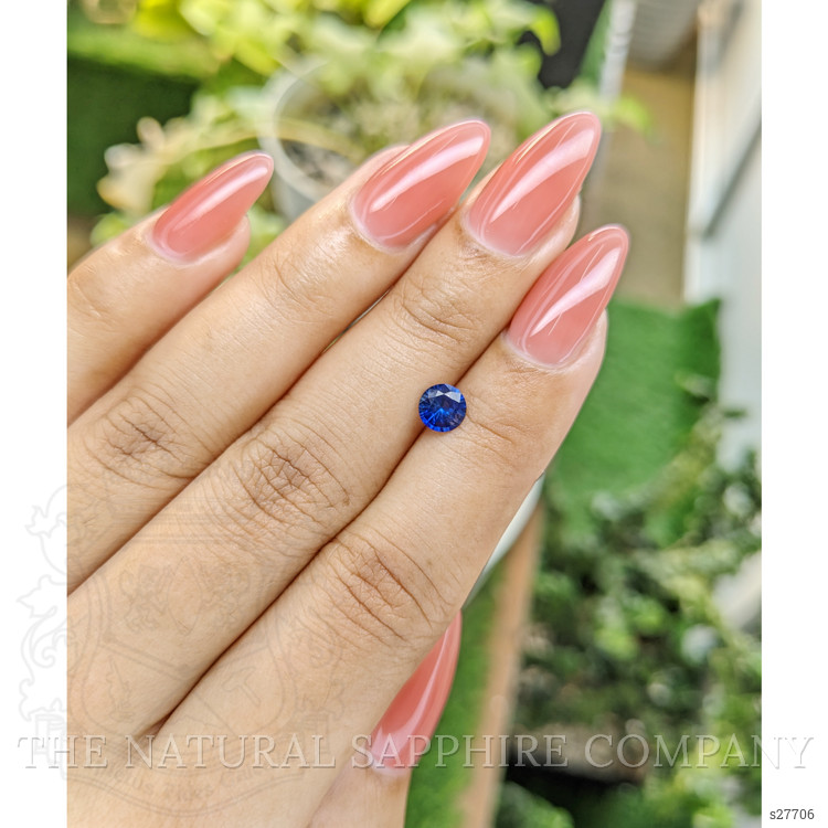 0.73 Ct. Blue Sapphire from Ceylon (Sri Lanka)