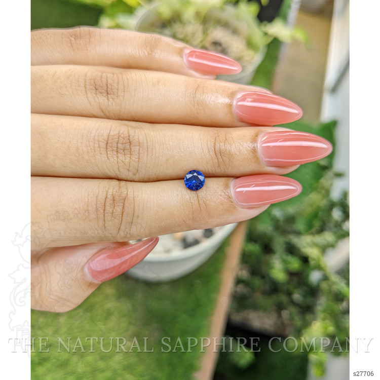 0.73 Ct. Blue Sapphire from Ceylon (Sri Lanka)
