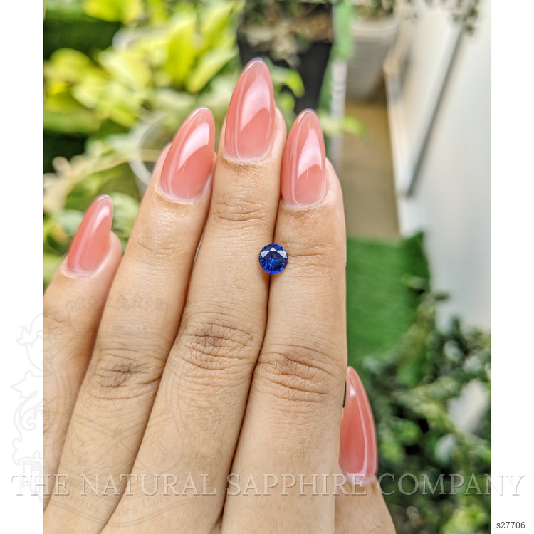 0.73 Ct. Blue Sapphire from Ceylon (Sri Lanka)