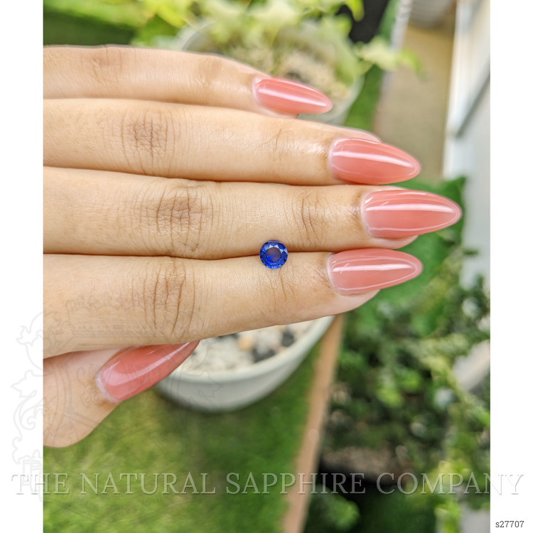 0.58 Ct. Blue Sapphire from Ceylon (Sri Lanka)