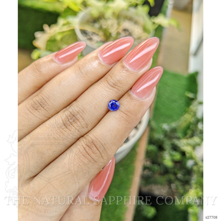 0.74 Ct. Blue Sapphire from Ceylon (Sri Lanka)