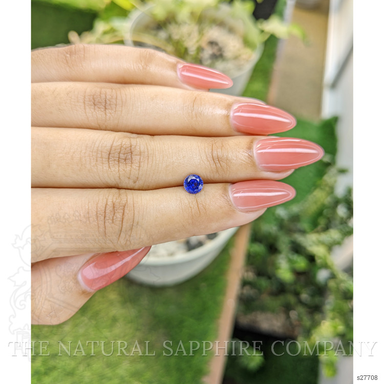 0.74 Ct. Blue Sapphire from Ceylon (Sri Lanka)