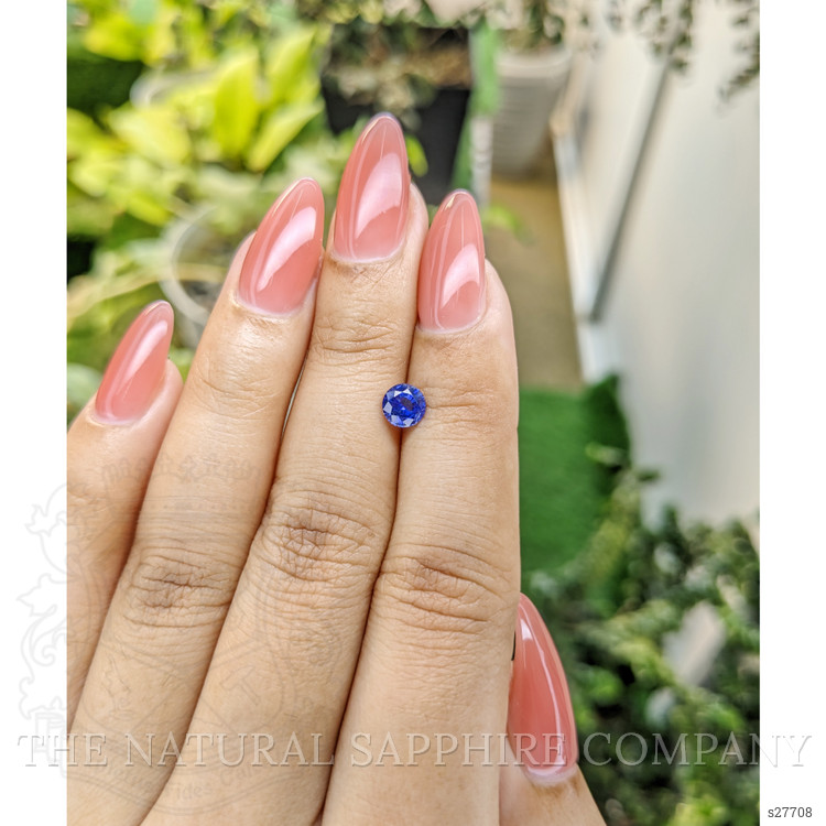 0.74 Ct. Blue Sapphire from Ceylon (Sri Lanka)