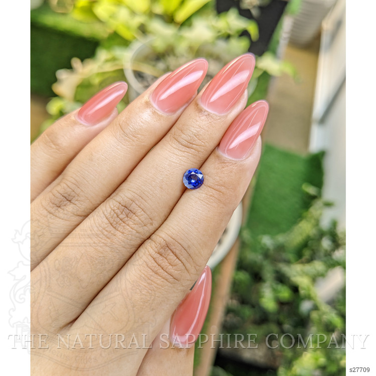 0.71 Ct. Blue Sapphire from Ceylon (Sri Lanka)
