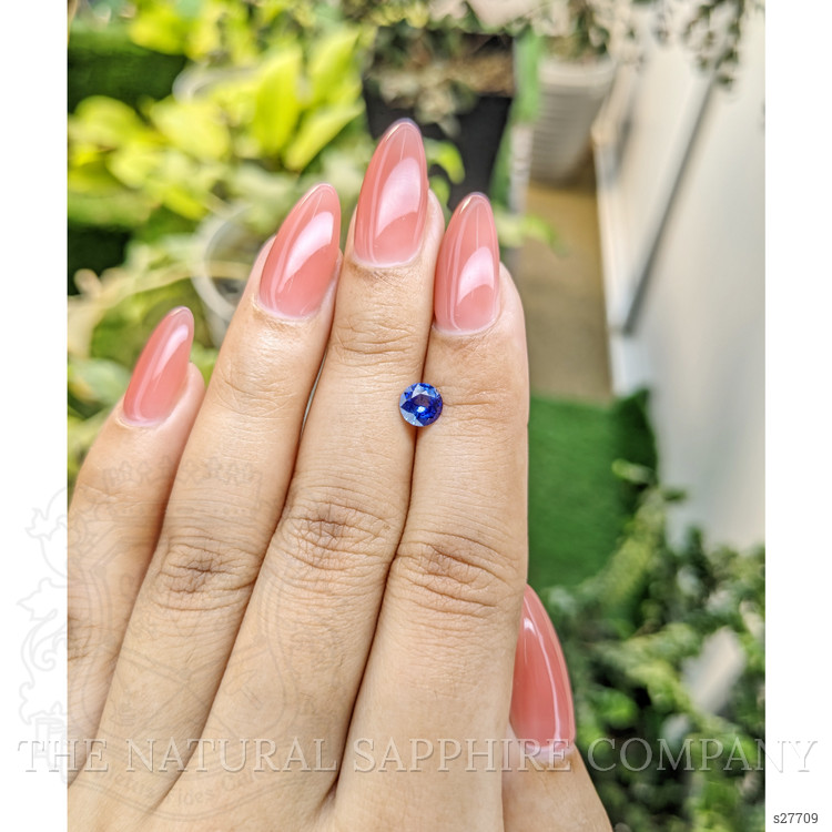 0.71 Ct. Blue Sapphire from Ceylon (Sri Lanka)