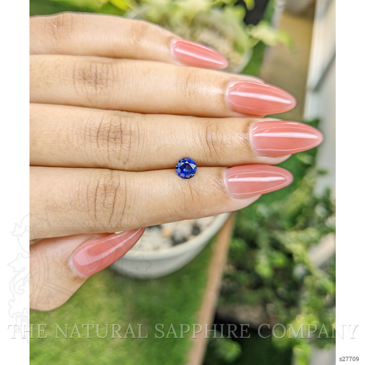 0.71 Ct. Blue Sapphire from Ceylon (Sri Lanka)