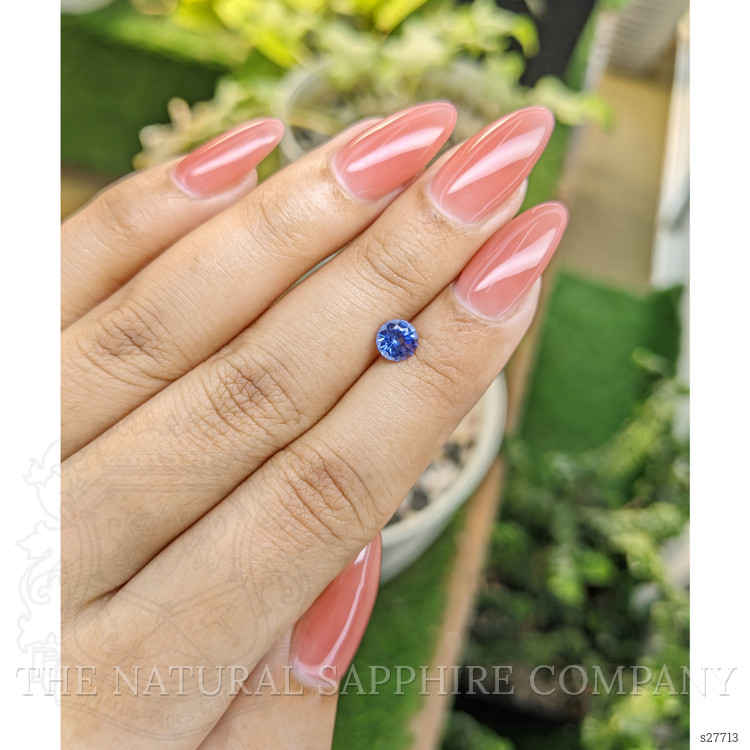 0.79 Ct. Blue Sapphire from Ceylon (Sri Lanka)