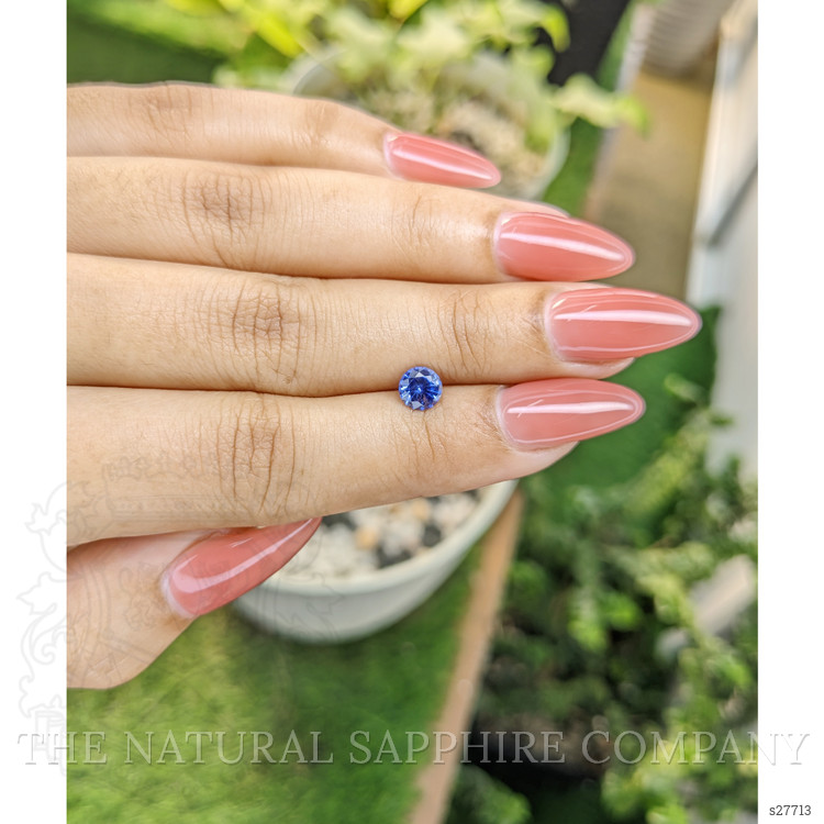 0.79 Ct. Blue Sapphire from Ceylon (Sri Lanka)