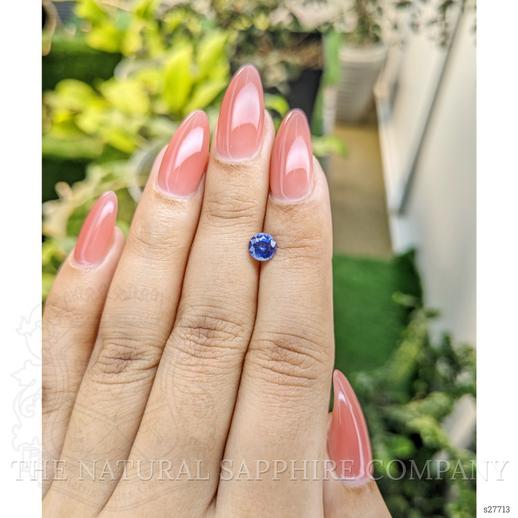 0.79 Ct. Blue Sapphire from Ceylon (Sri Lanka)