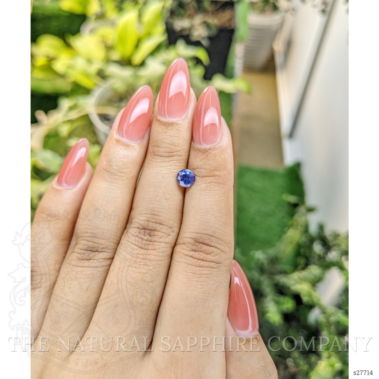 0.92 Ct. Blue Sapphire from Ceylon (Sri Lanka)