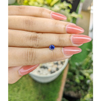 0.77 Ct. Blue Sapphire from Ceylon (Sri Lanka) Life Style