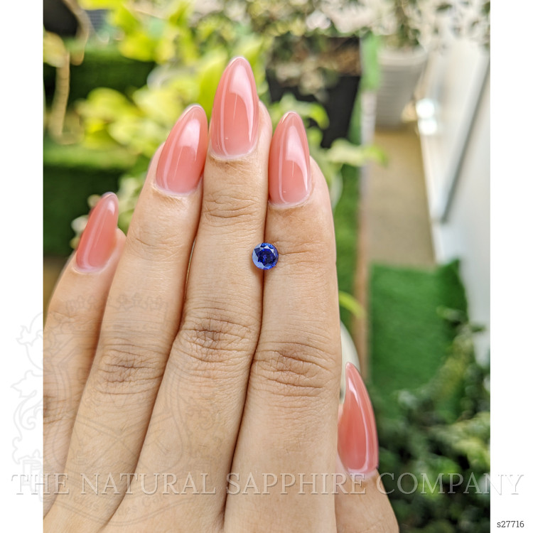 0.77 Ct. Blue Sapphire from Ceylon (Sri Lanka)