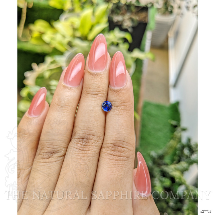0.71 Ct. Blue Sapphire from Ceylon (Sri Lanka)