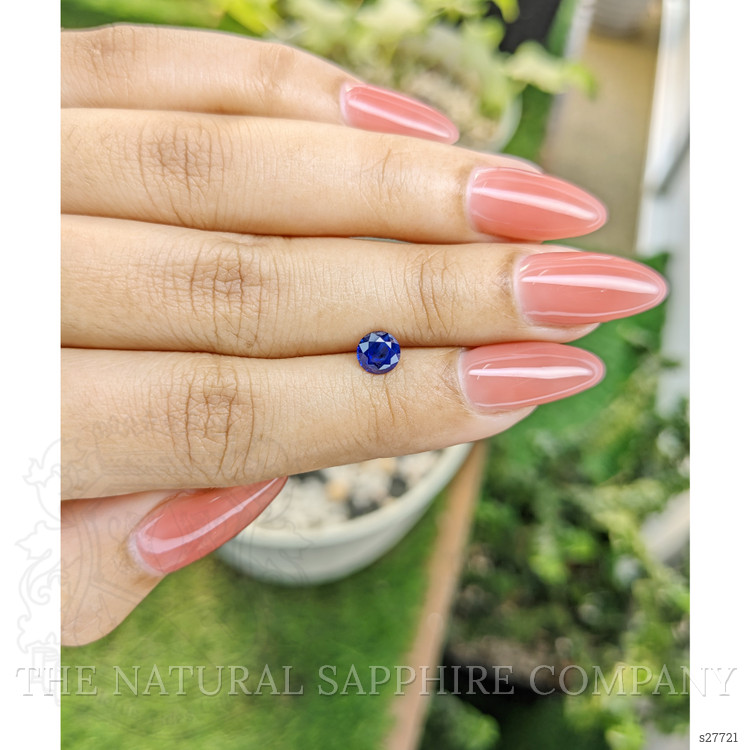 0.78 Ct. Blue Sapphire from Ceylon (Sri Lanka)