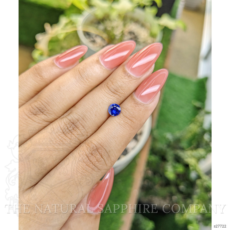 0.71 Ct. Blue Sapphire from Ceylon (Sri Lanka)