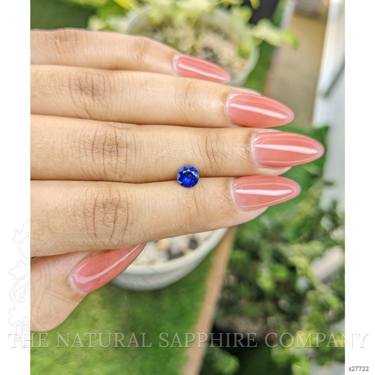 0.71 Ct. Blue Sapphire from Ceylon (Sri Lanka)