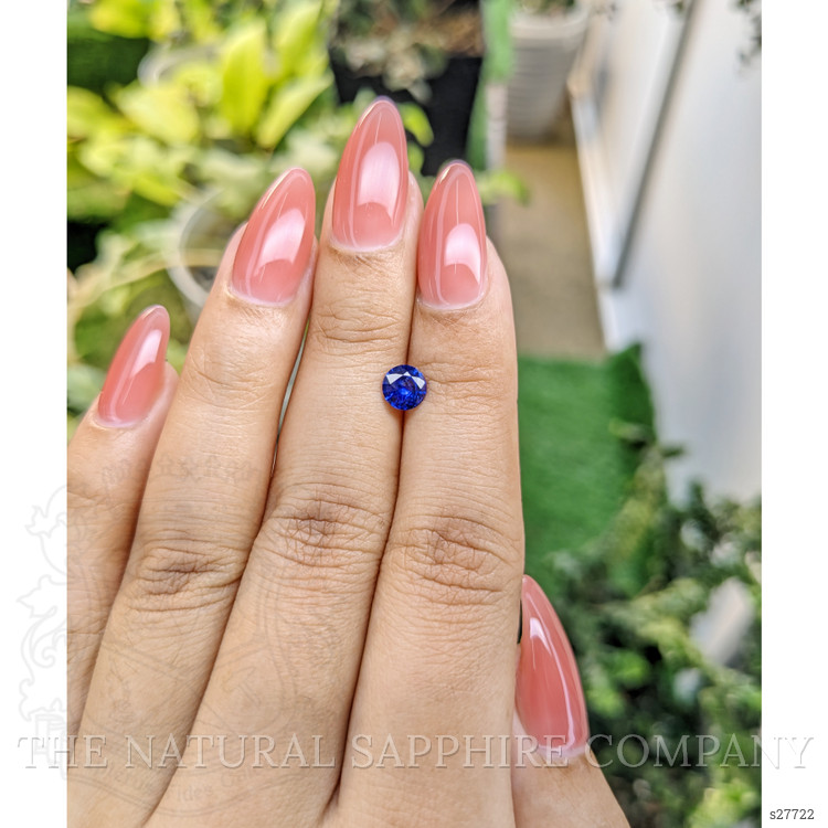0.71 Ct. Blue Sapphire from Ceylon (Sri Lanka)