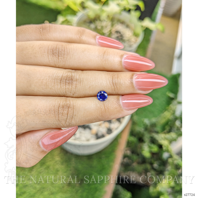 0.75 Ct. Blue Sapphire from Ceylon (Sri Lanka)