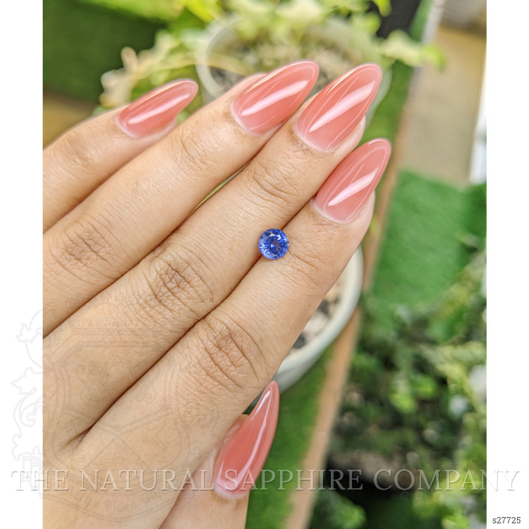 0.91 Ct. Blue Sapphire from Ceylon (Sri Lanka)