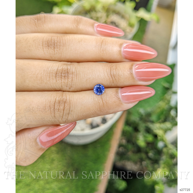 0.91 Ct. Blue Sapphire from Ceylon (Sri Lanka)
