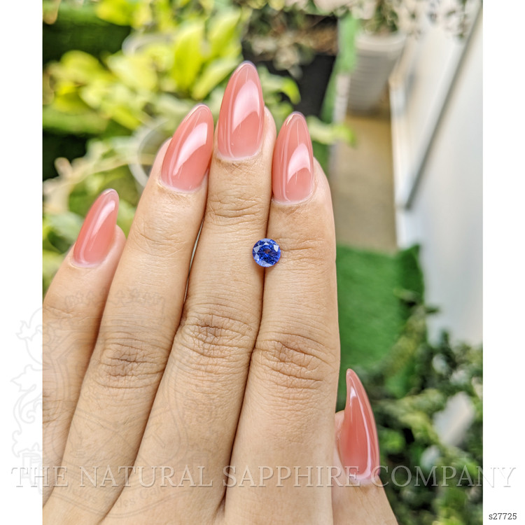 0.91 Ct. Blue Sapphire from Ceylon (Sri Lanka)