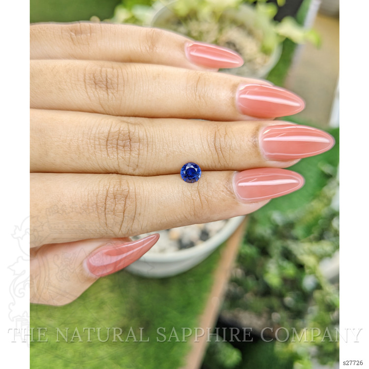 0.73 Ct. Blue Sapphire from Ceylon (Sri Lanka)