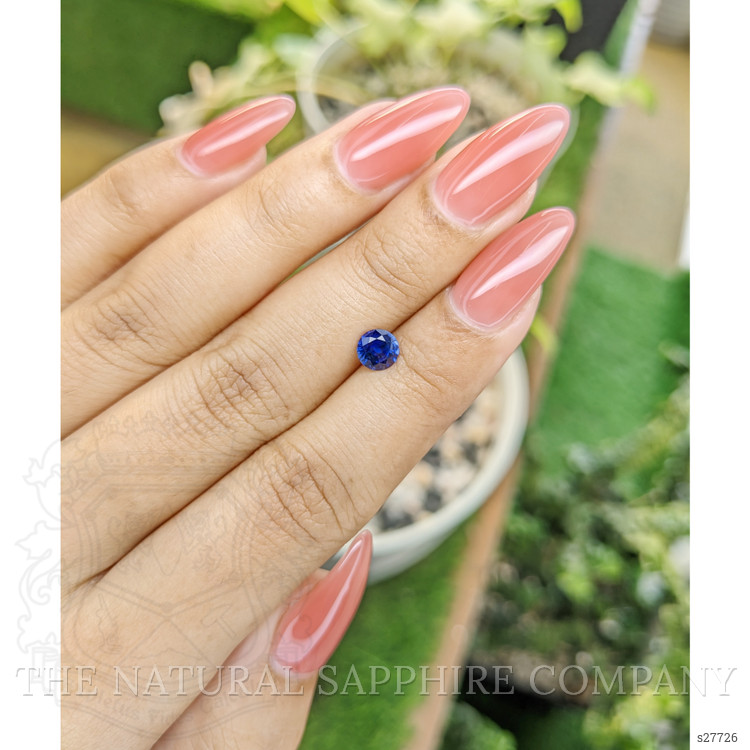 0.73 Ct. Blue Sapphire from Ceylon (Sri Lanka)