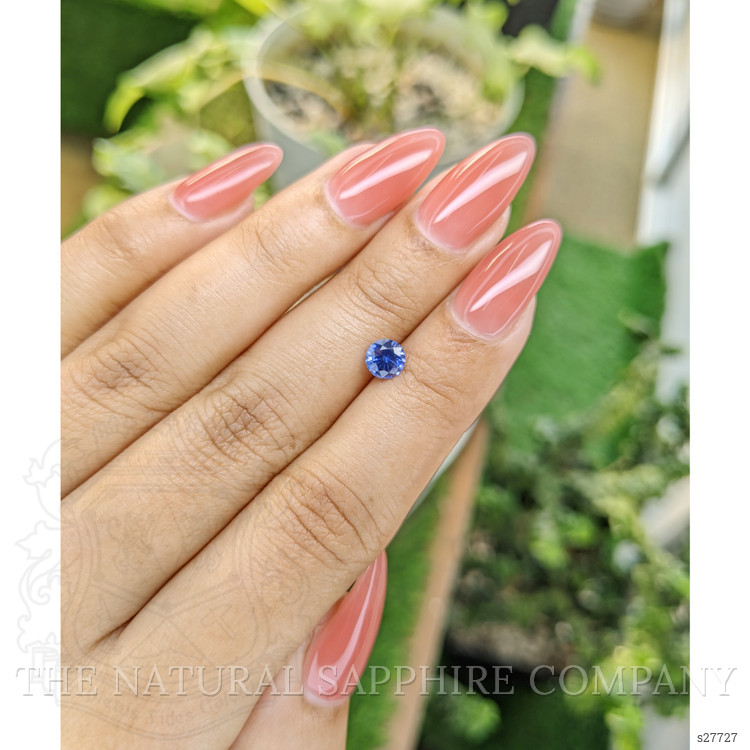 0.74 Ct. Blue Sapphire from Ceylon (Sri Lanka)