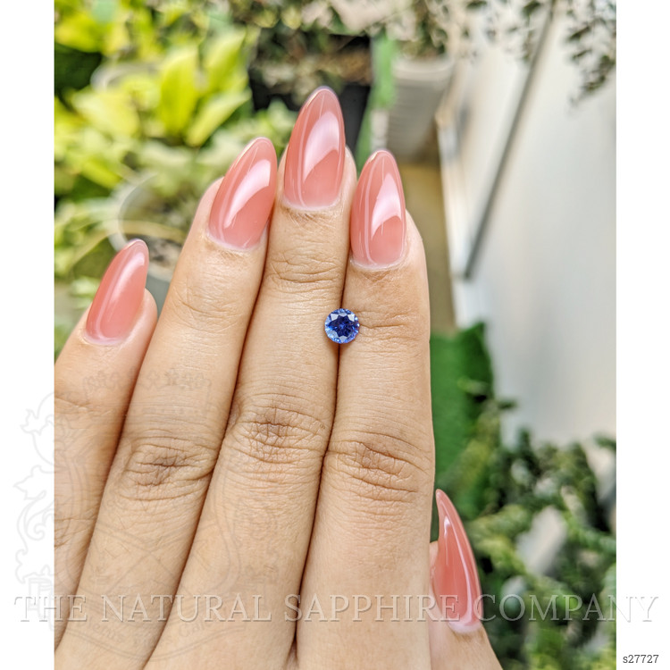 0.74 Ct. Blue Sapphire from Ceylon (Sri Lanka)