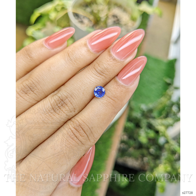 0.81 Ct. Blue Sapphire from Ceylon (Sri Lanka)