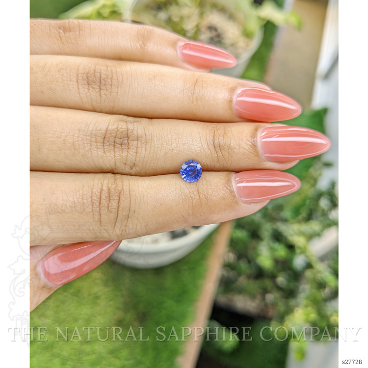 0.81 Ct. Blue Sapphire from Ceylon (Sri Lanka)