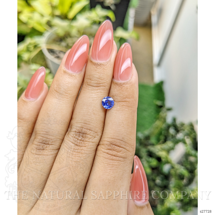 0.81 Ct. Blue Sapphire from Ceylon (Sri Lanka)