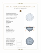 0.81 Ct. Blue Sapphire from Ceylon (Sri Lanka) 3 D Scan Report