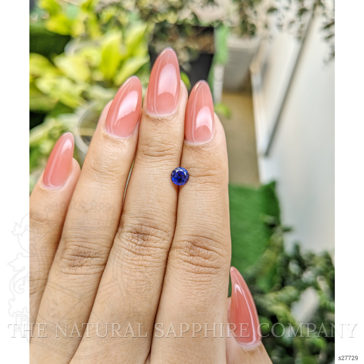 0.74 Ct. Blue Sapphire from Ceylon (Sri Lanka)