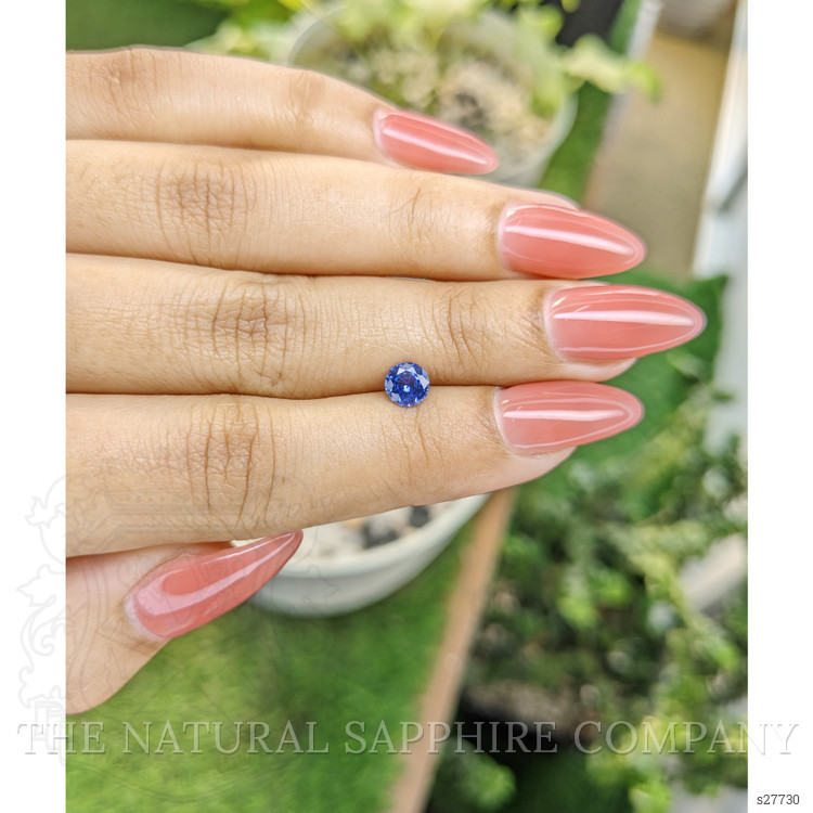 0.69 Ct. Blue Sapphire from Ceylon (Sri Lanka)