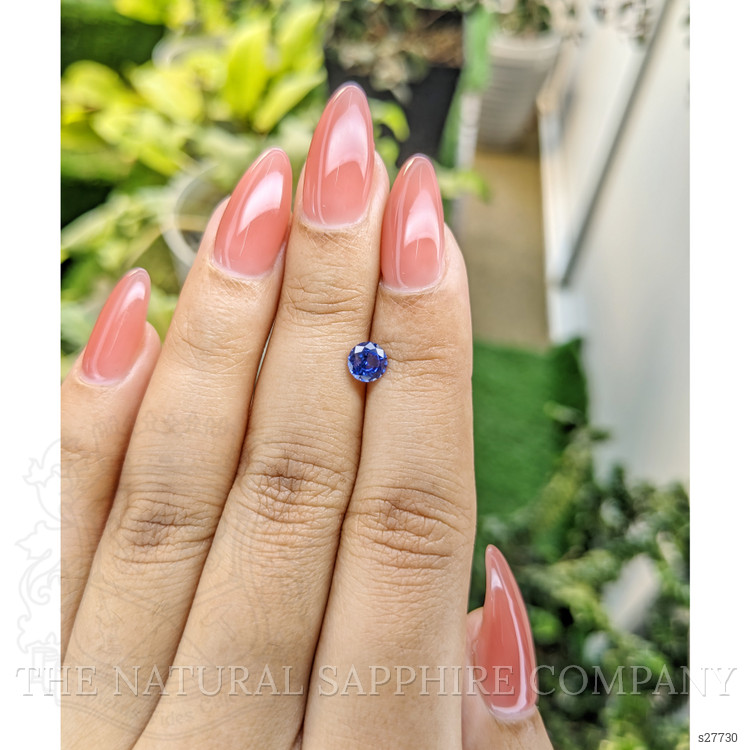 0.69 Ct. Blue Sapphire from Ceylon (Sri Lanka)