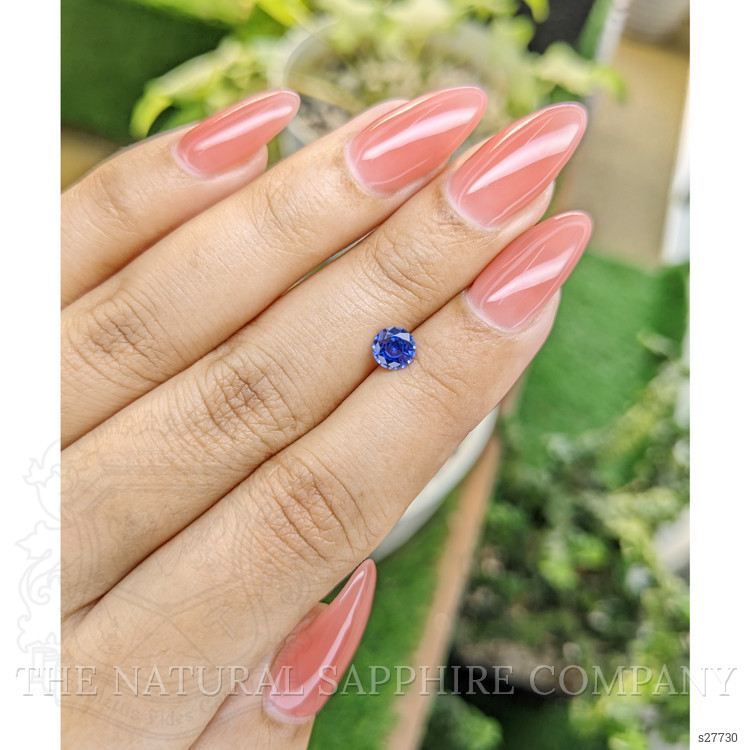 0.69 Ct. Blue Sapphire from Ceylon (Sri Lanka)