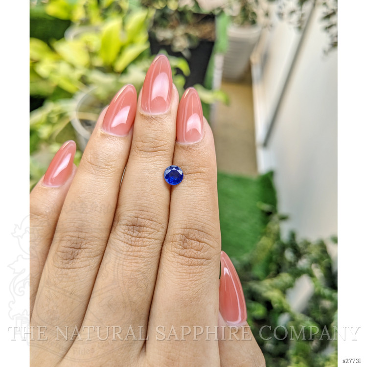 0.86 Ct. Blue Sapphire from Ceylon (Sri Lanka)