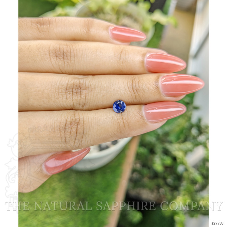 0.74 Ct. Blue Sapphire from Ceylon (Sri Lanka)