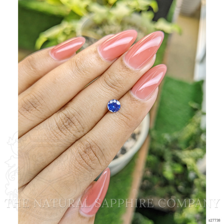 0.65 Ct. Blue Sapphire from Ceylon (Sri Lanka)