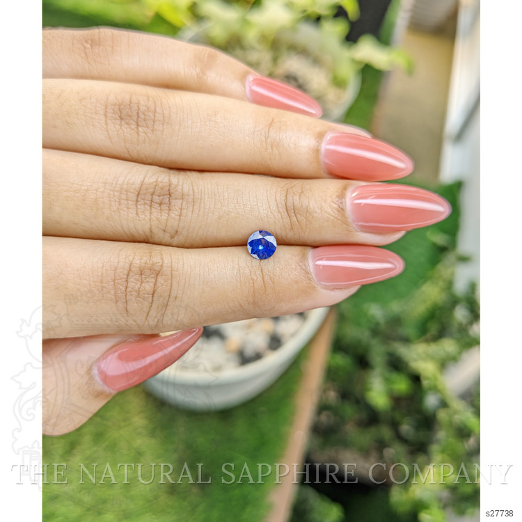 0.65 Ct. Blue Sapphire from Ceylon (Sri Lanka)