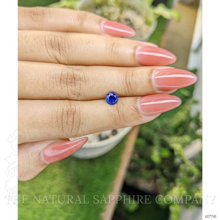0.82 Ct. Blue Sapphire from Ceylon (Sri Lanka)