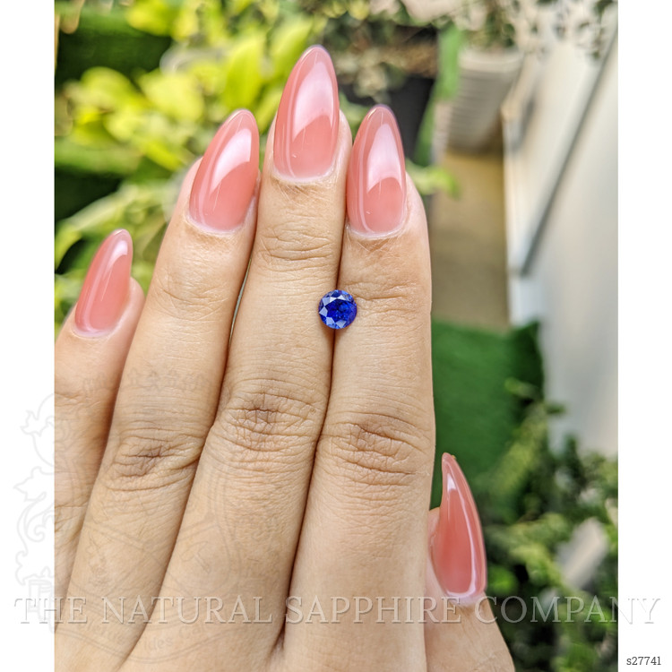 0.82 Ct. Blue Sapphire from Ceylon (Sri Lanka)
