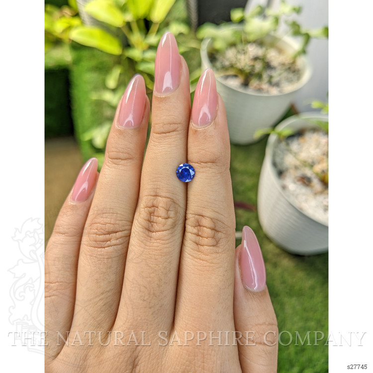 0.84 Ct. Blue Sapphire from Ceylon (Sri Lanka)