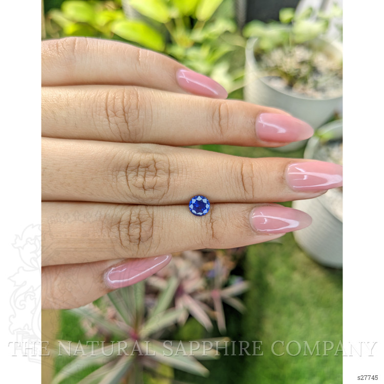 0.84 Ct. Blue Sapphire from Ceylon (Sri Lanka)