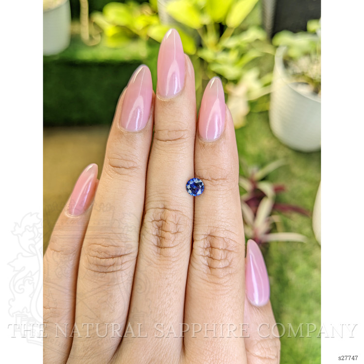 0.65 Ct. Blue Sapphire from Ceylon (Sri Lanka)