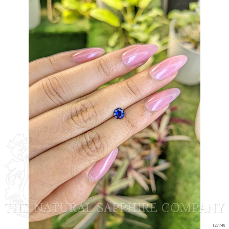 0.62 Ct. Blue Sapphire from Ceylon (Sri Lanka)