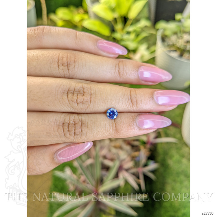 0.74 Ct. Blue Sapphire from Ceylon (Sri Lanka)