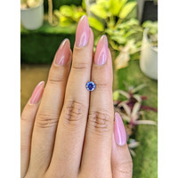 0.74 Ct. Blue Sapphire from Ceylon (Sri Lanka) Life Style