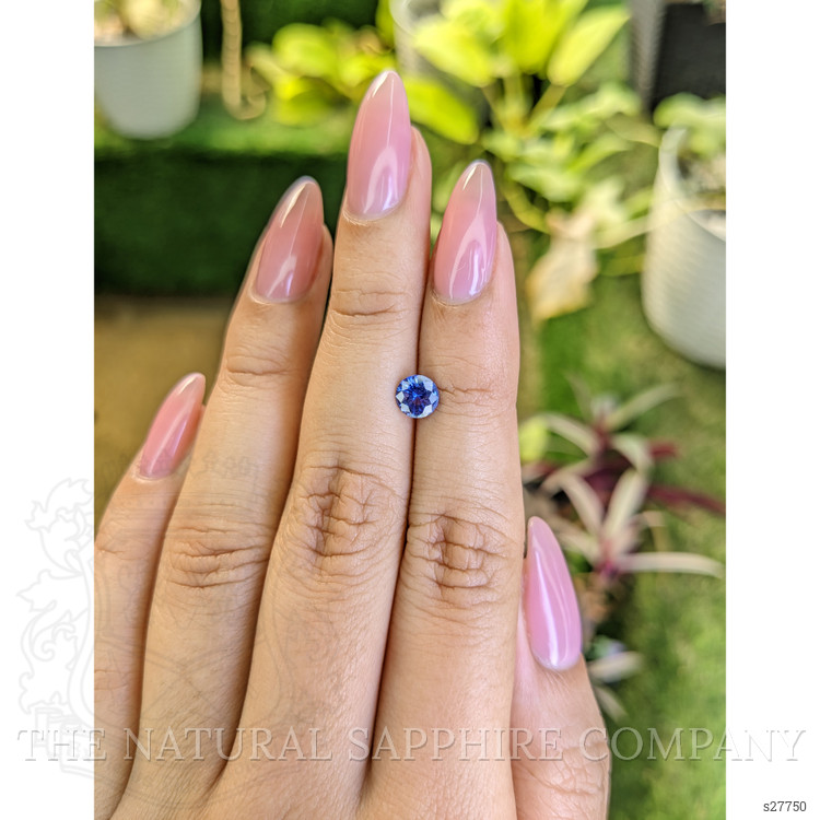 0.74 Ct. Blue Sapphire from Ceylon (Sri Lanka)
